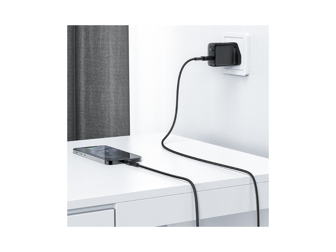 ACEFAST C1-01 USB-C to Lightning Charging Data Cable, 1.2m, 3A ACEFAST C1-01 USB-C to Lightning Charging Data Cable, 1.2m, 3A